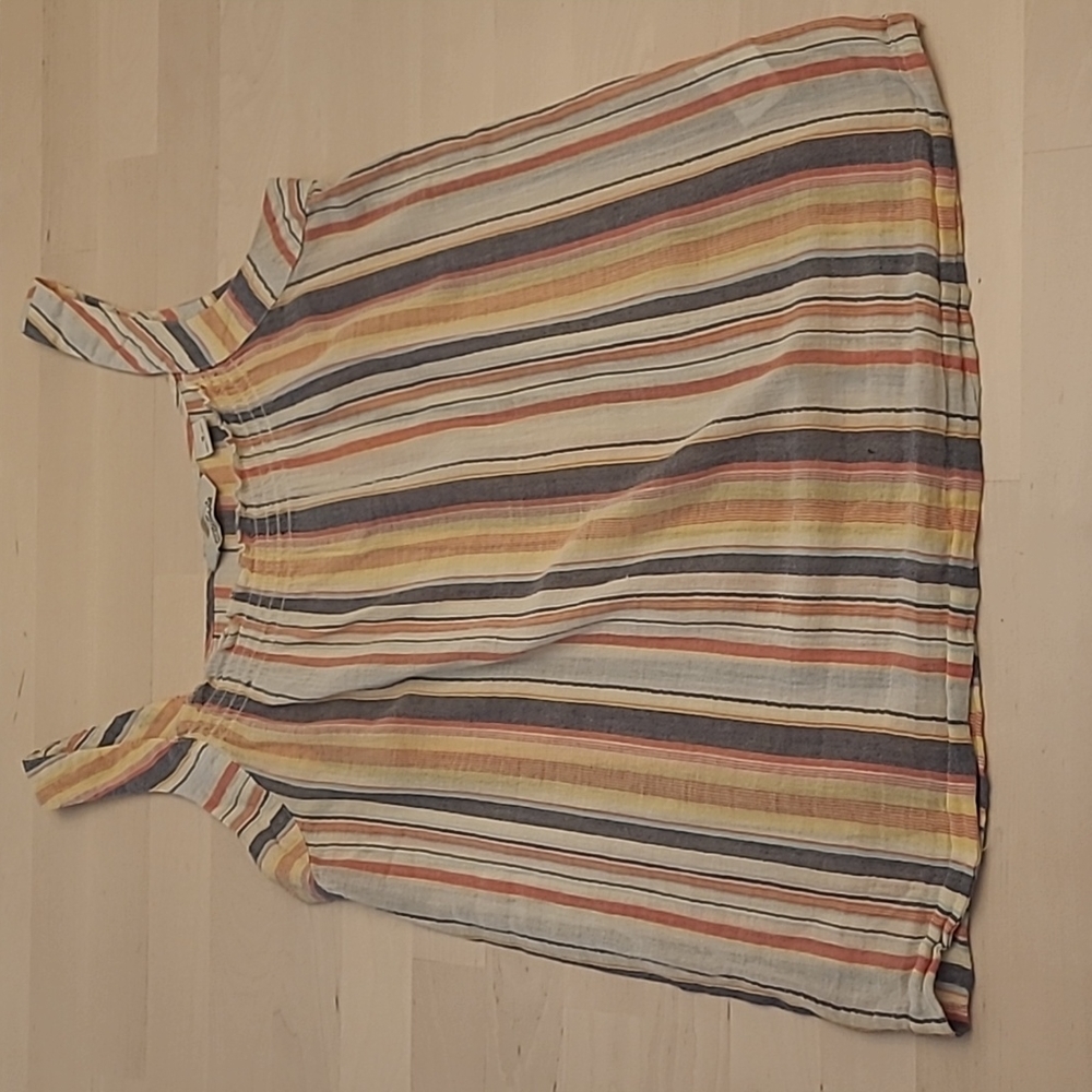 EUC Bob Timberlake Multi-colored Striped Cotton Tank Top
